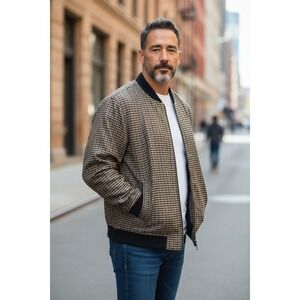 Johnny Bigg Jacket Lined ~‎ Size 2XL ~ Excellent Beige Black